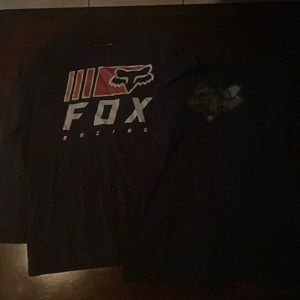 1 long sleeve tshirt and short sleeve